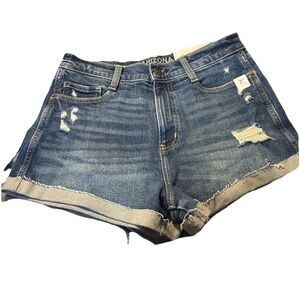 Arizona Jean Blue Distressed Jean Shorts New With Tags Retail $38 women’s size 8